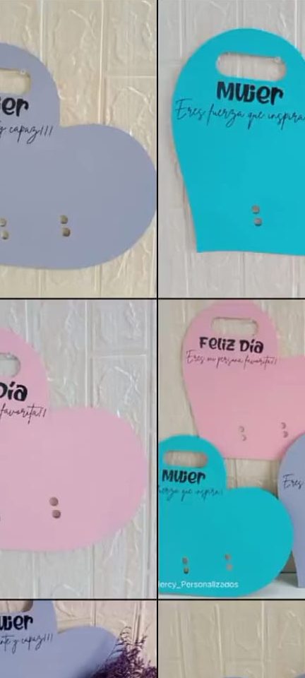 Base portaflores corazón personalizada para flores y botella